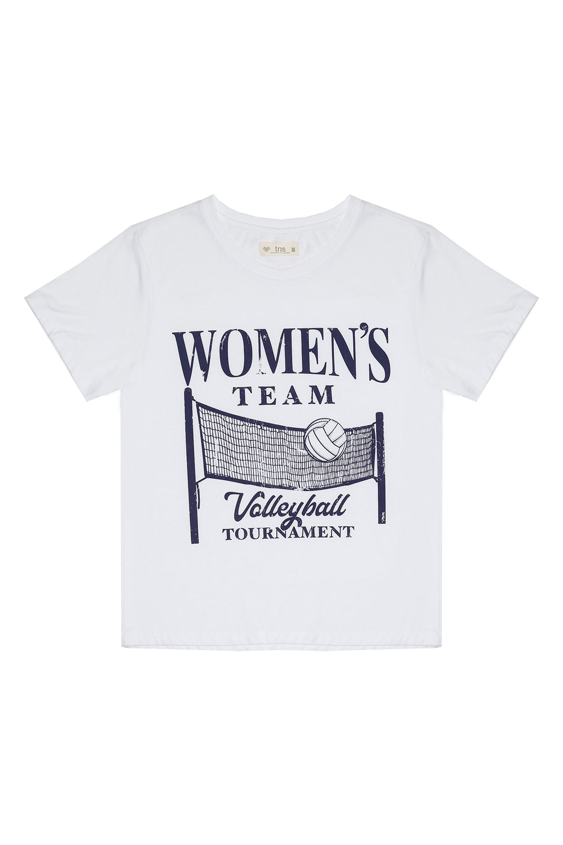 Camiseta blanca con estampado para mujer