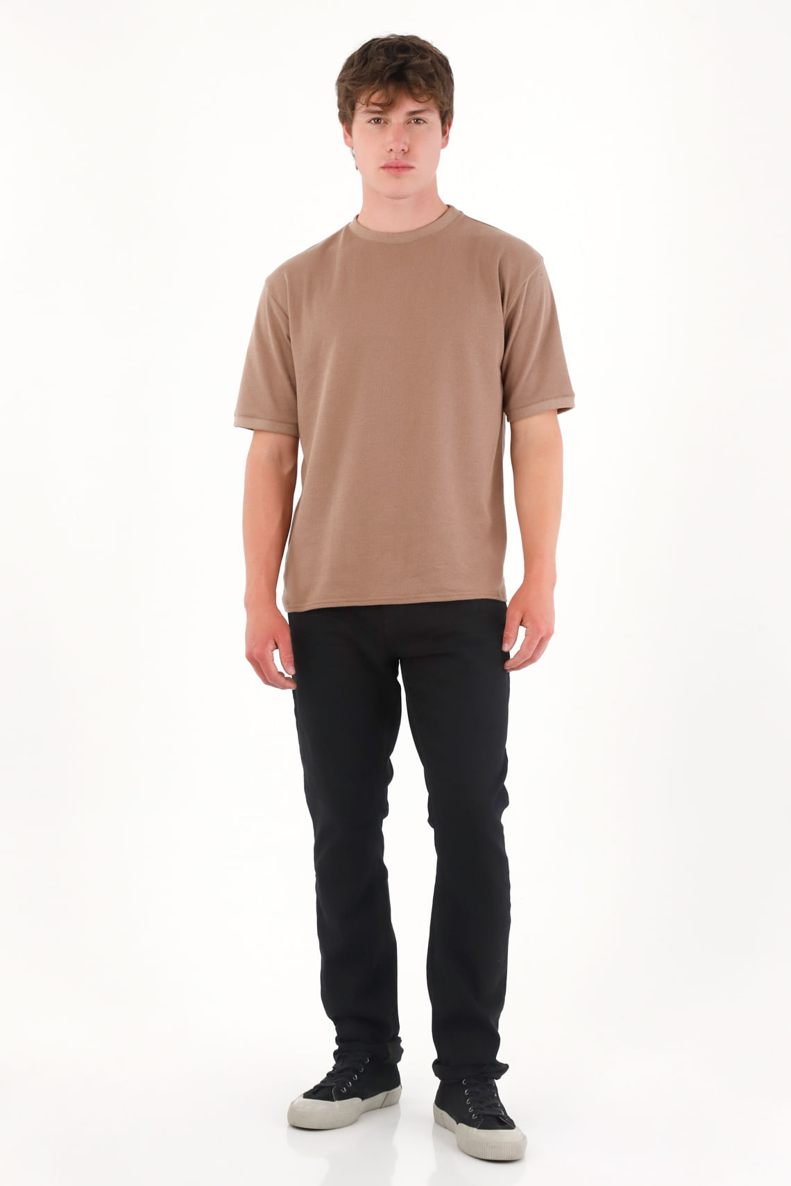 Jean nudy black denim para hombre