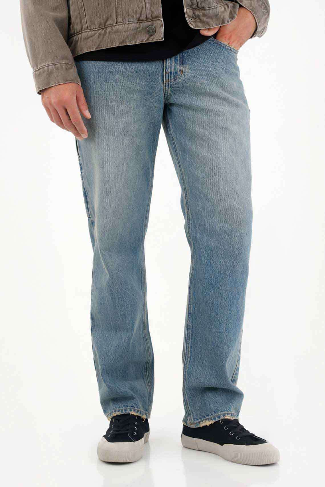 Jean tipo Carpenter azul para hombre