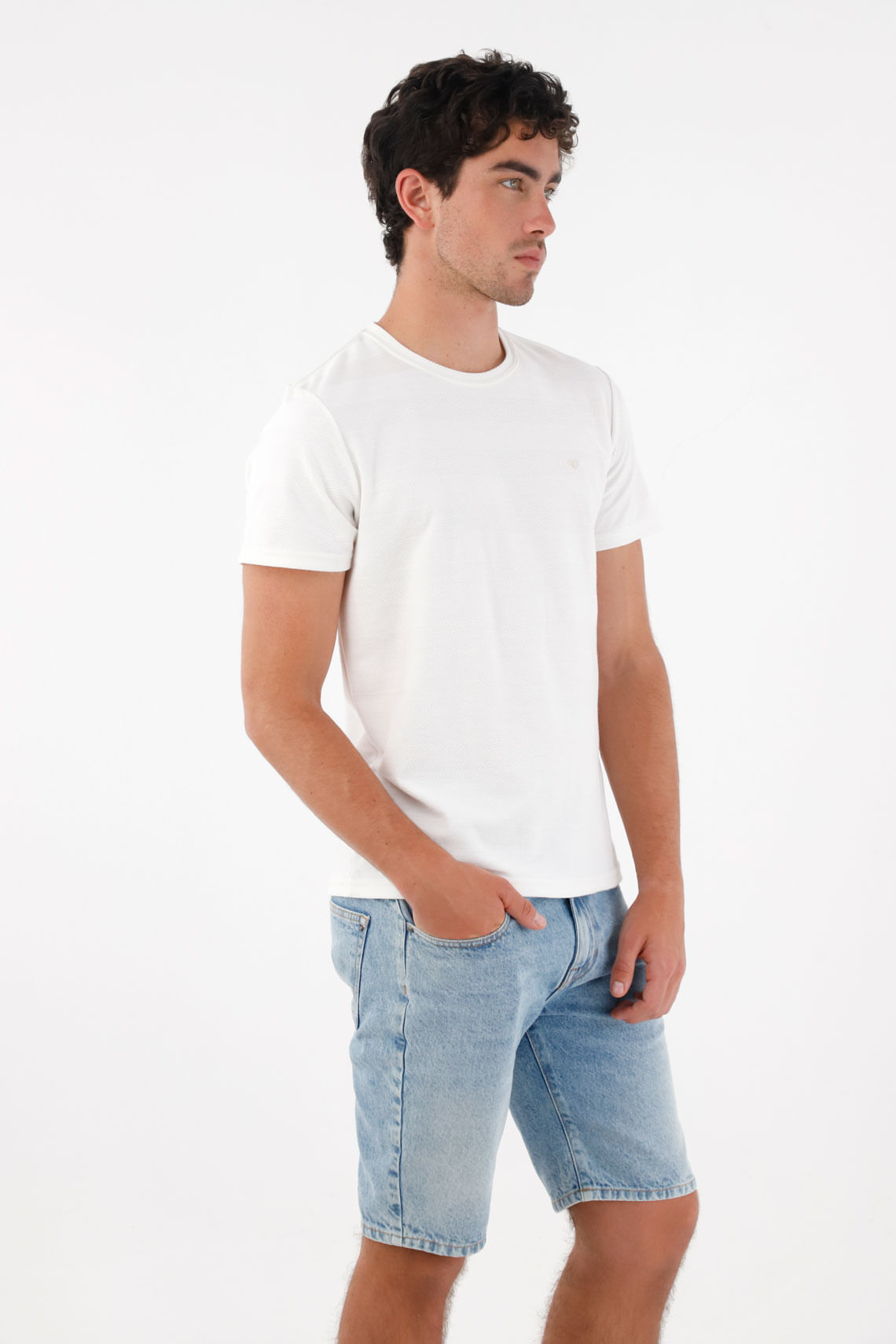 Bermuda Nudy en denim azul para hombre