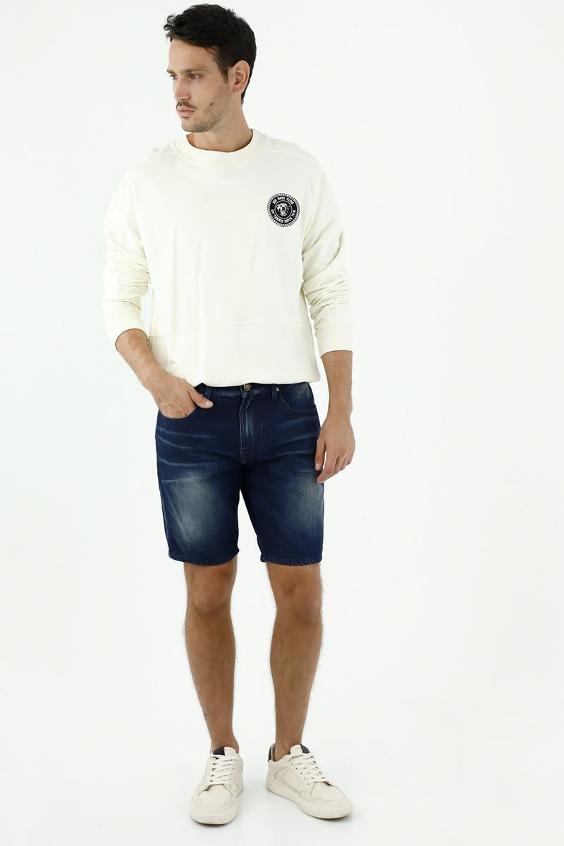 Bermuda para hombre azul