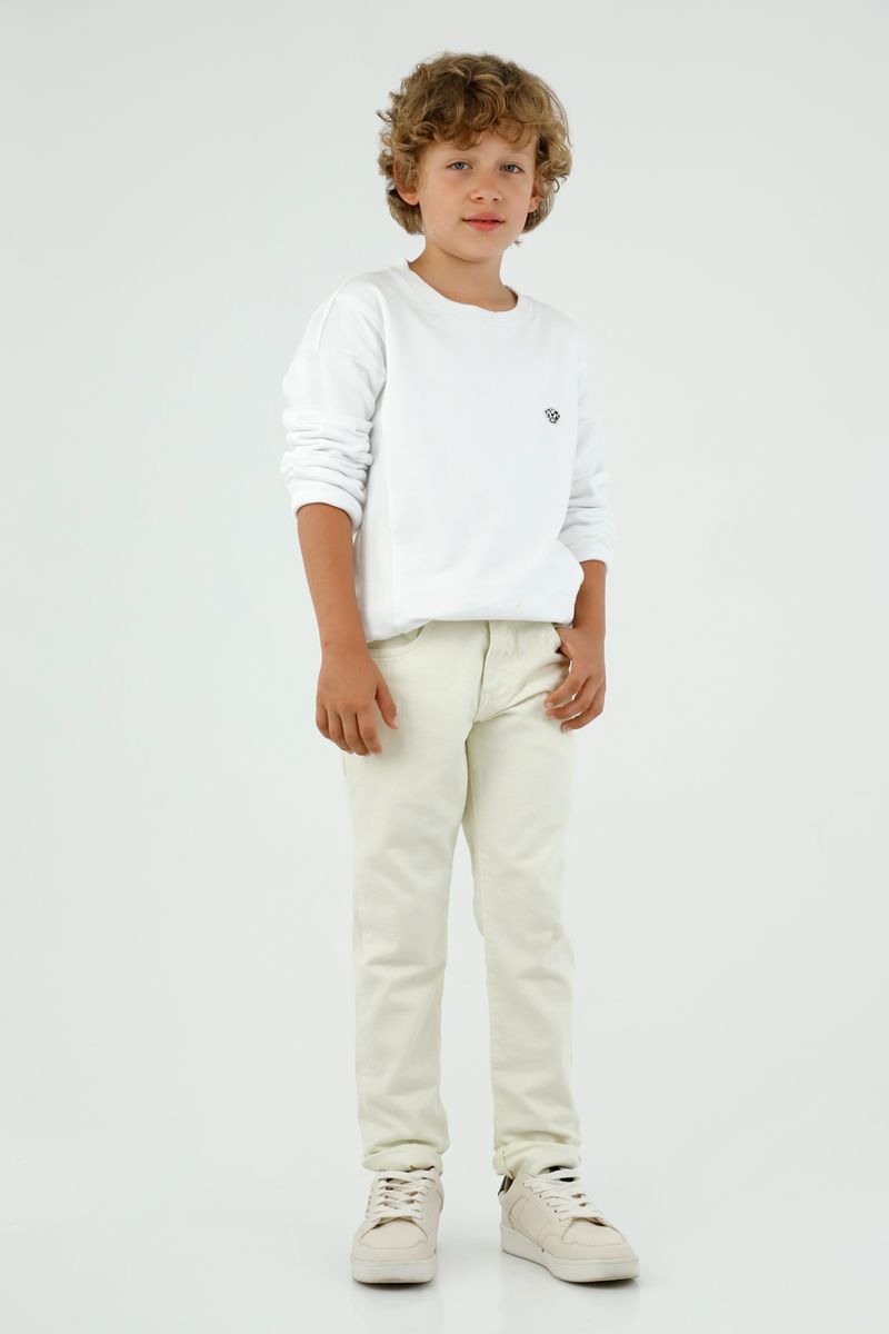 Jean para niño color crudo