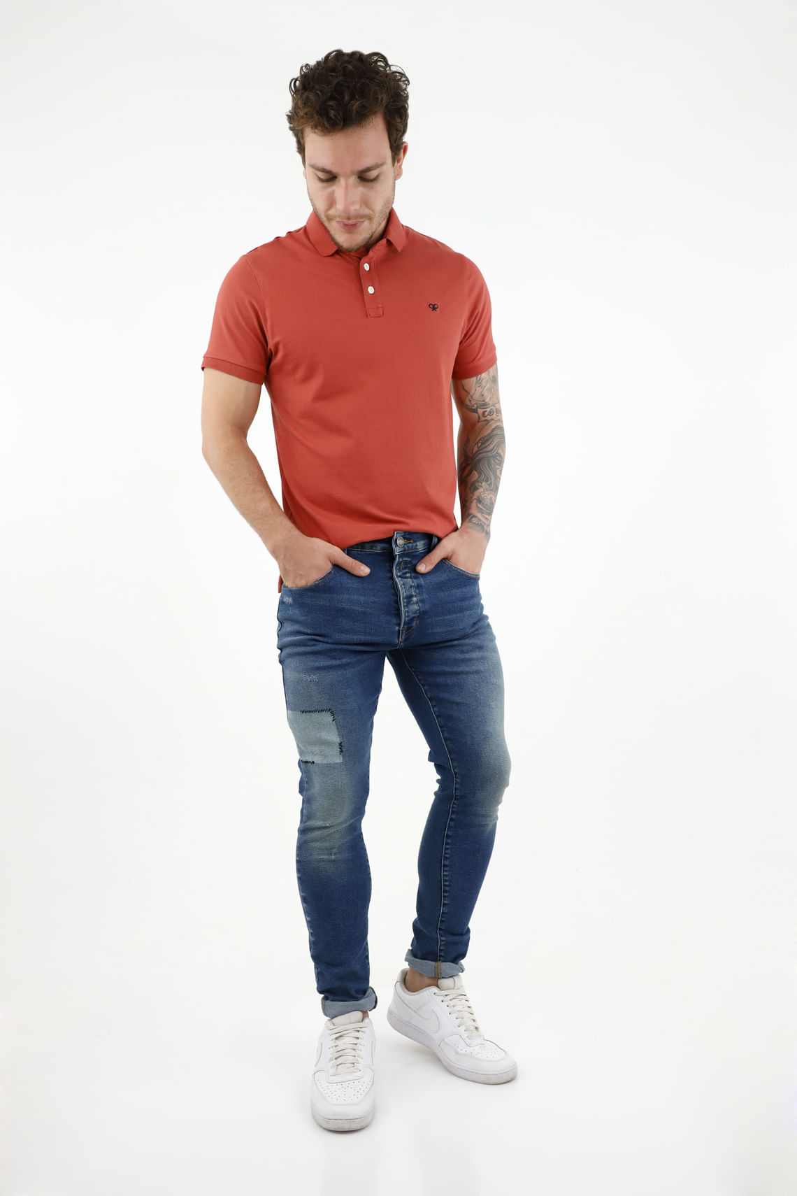 Jean súper skinny azul para hombre