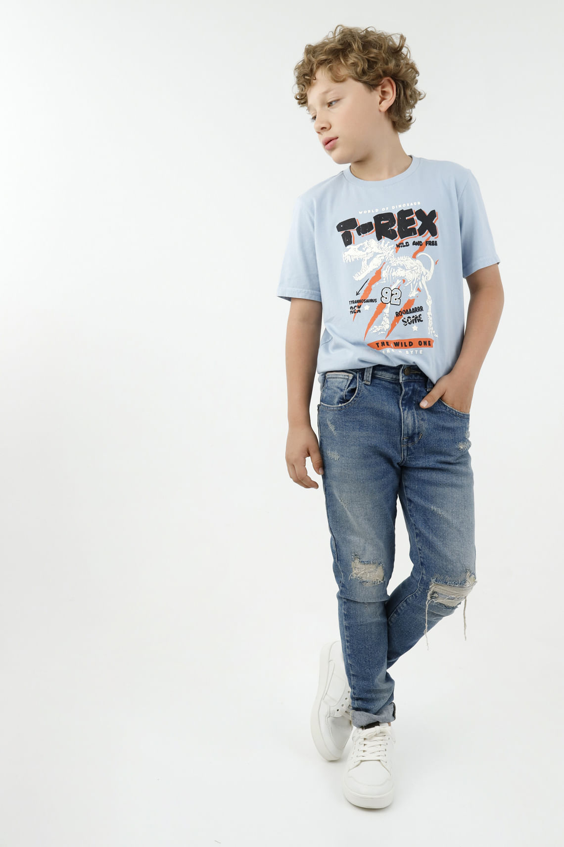 Jean slim azul para niño