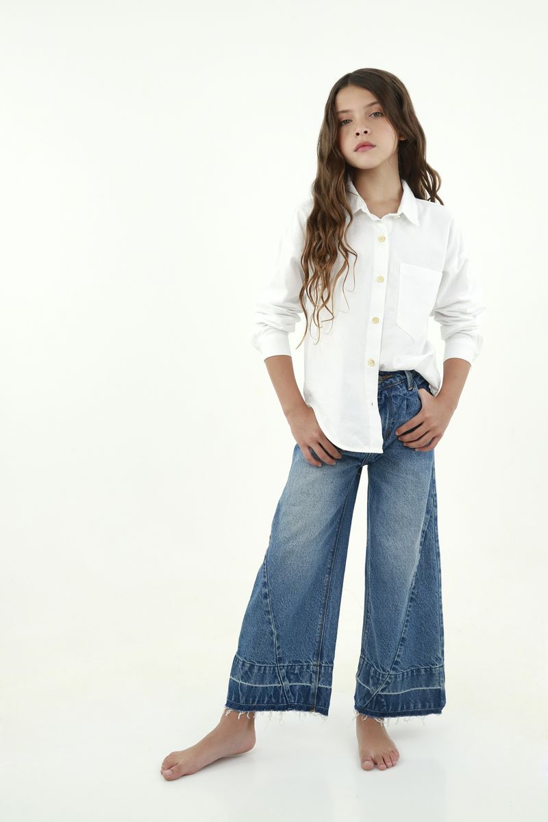 Camisa blanca para niña