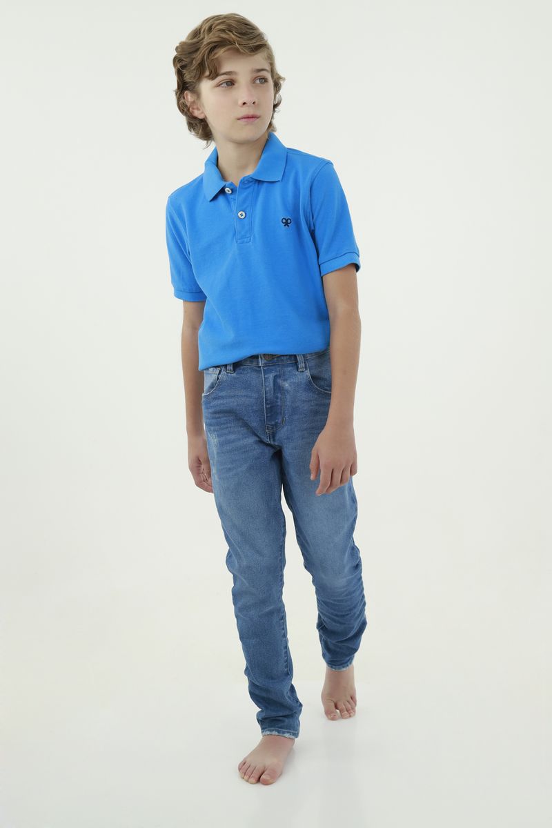 Jean slim azul para niño