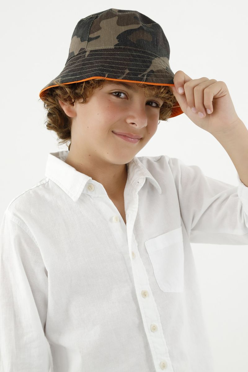Bucket hat doble faz para niño