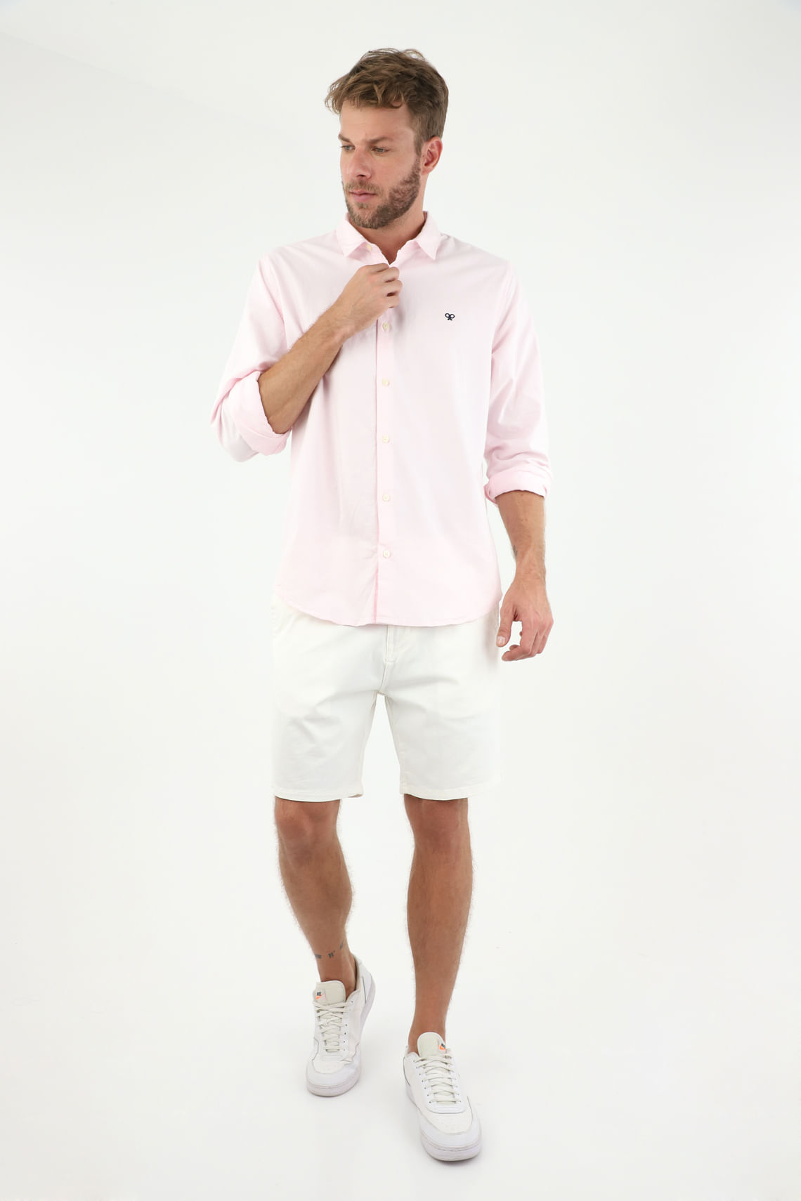 Camisa rosada para hombre