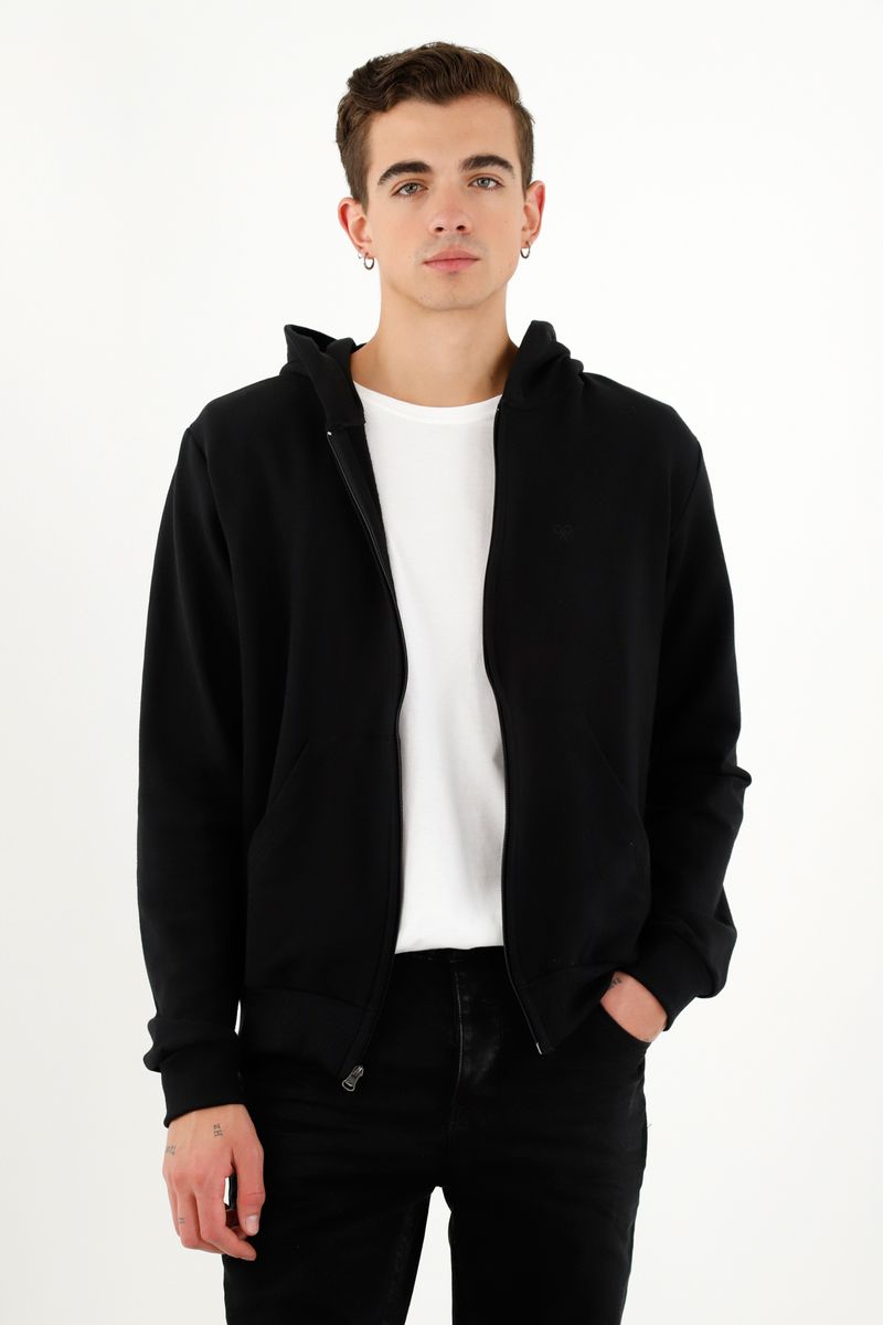 Buzo negro para hombre
