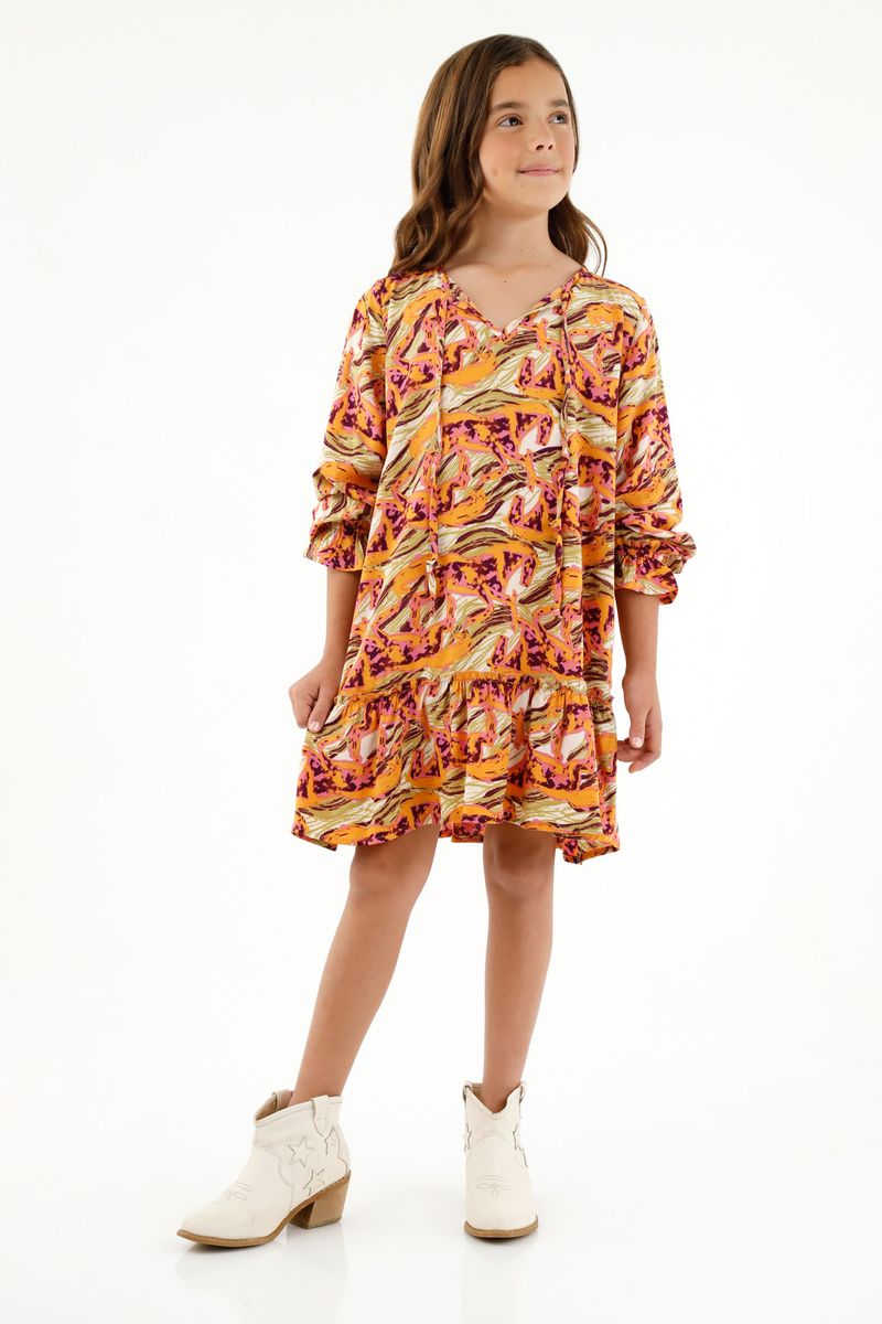 Vestido corto para niña