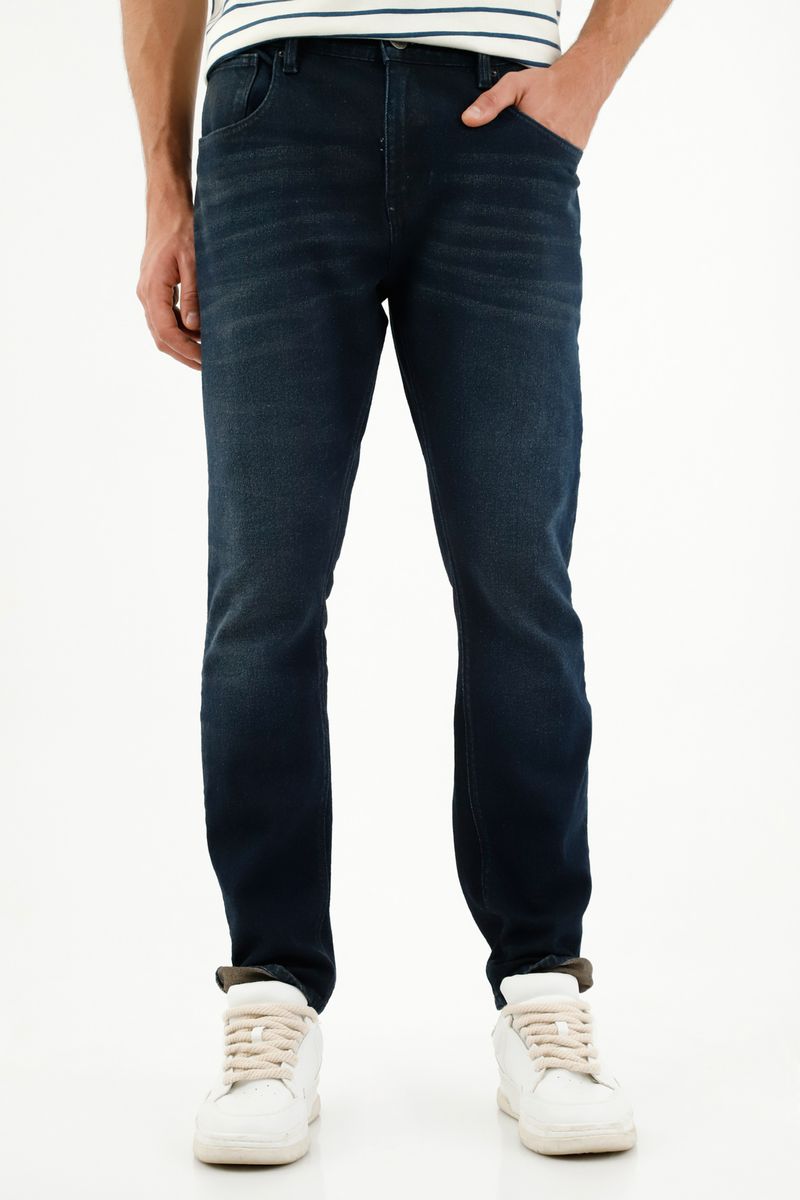 Jean azul tono oscuro para mujer
