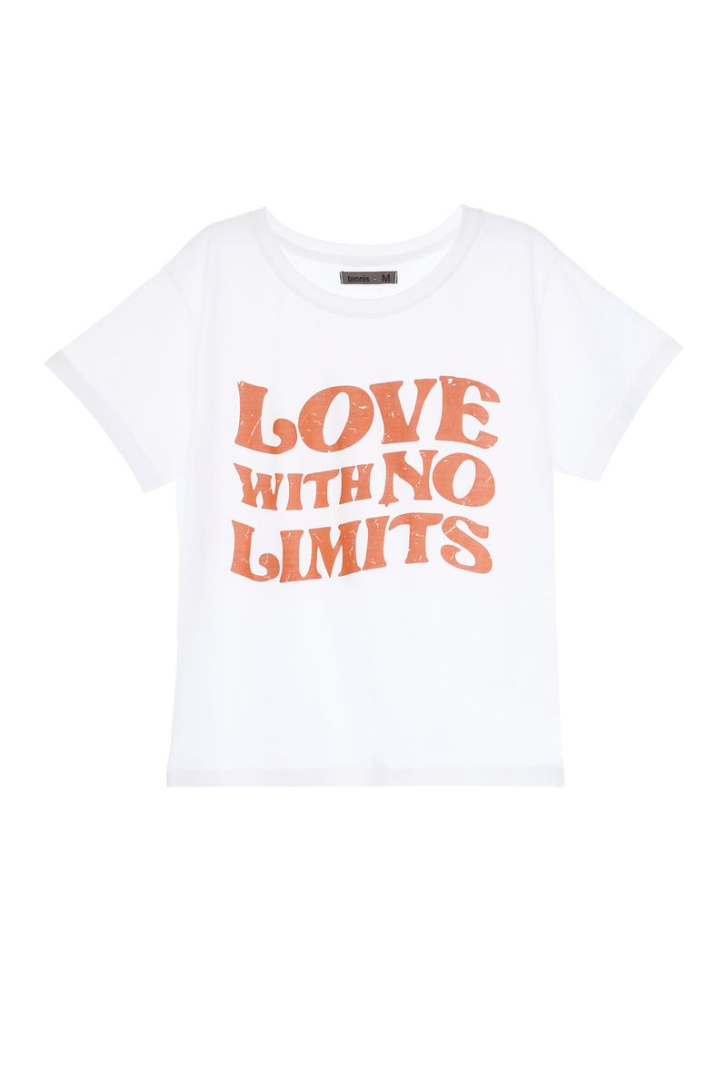 Camiseta manga corta blanca para mujer