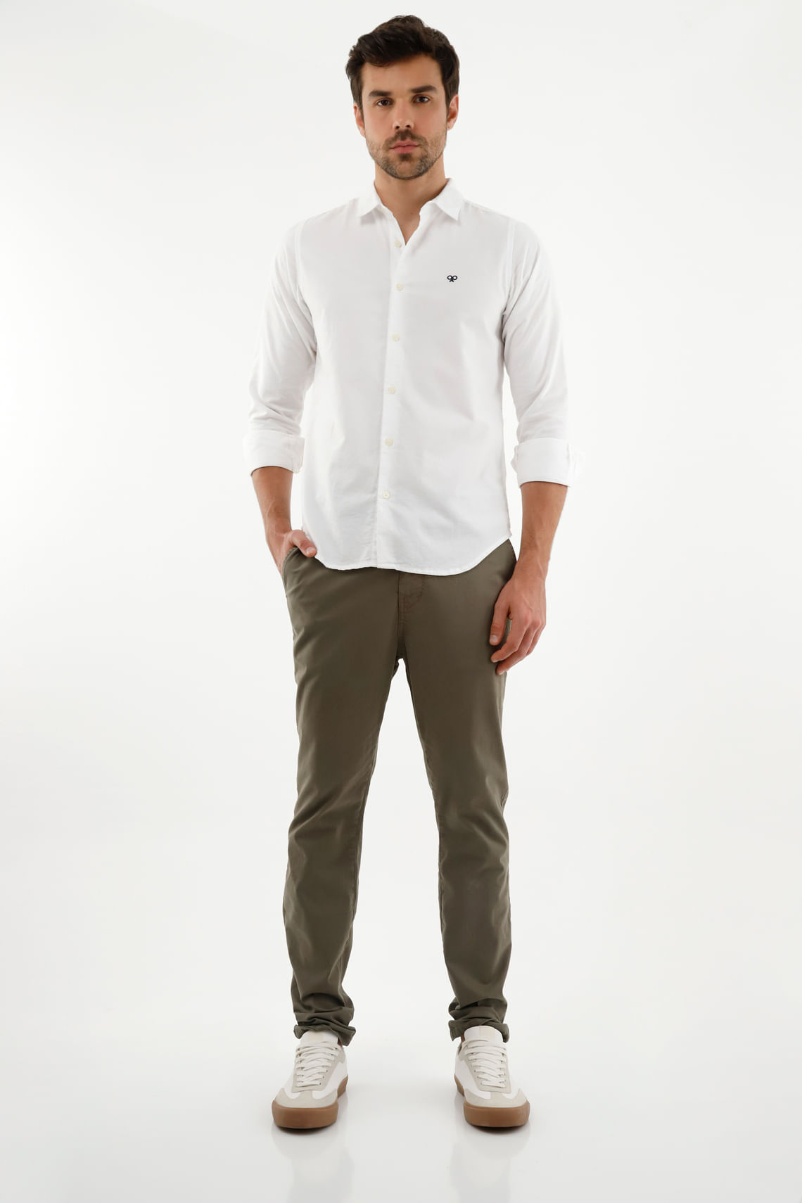 Pantalon y camisa blanca hombre on sale