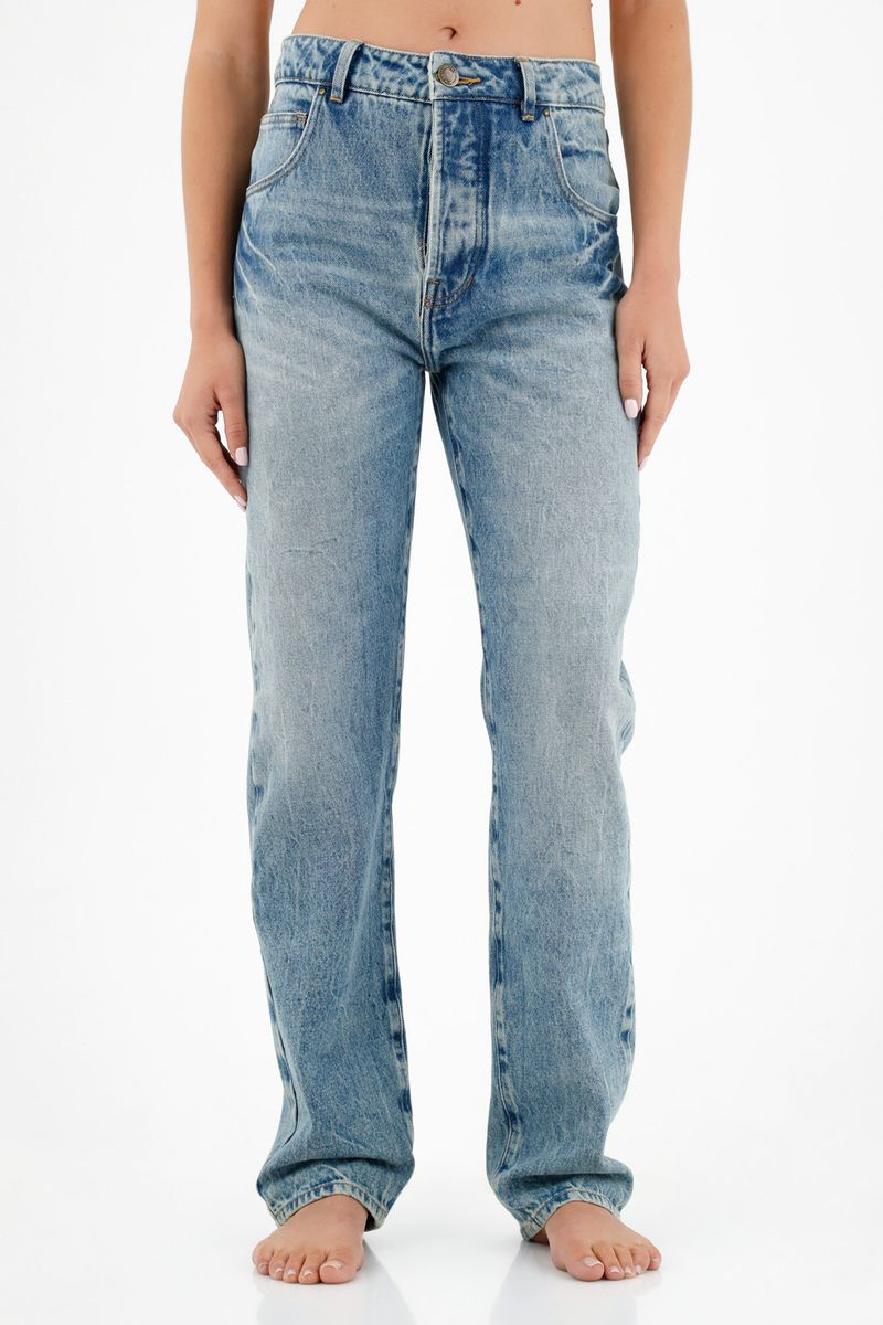 Jean azul cinco bolsillos para mujer