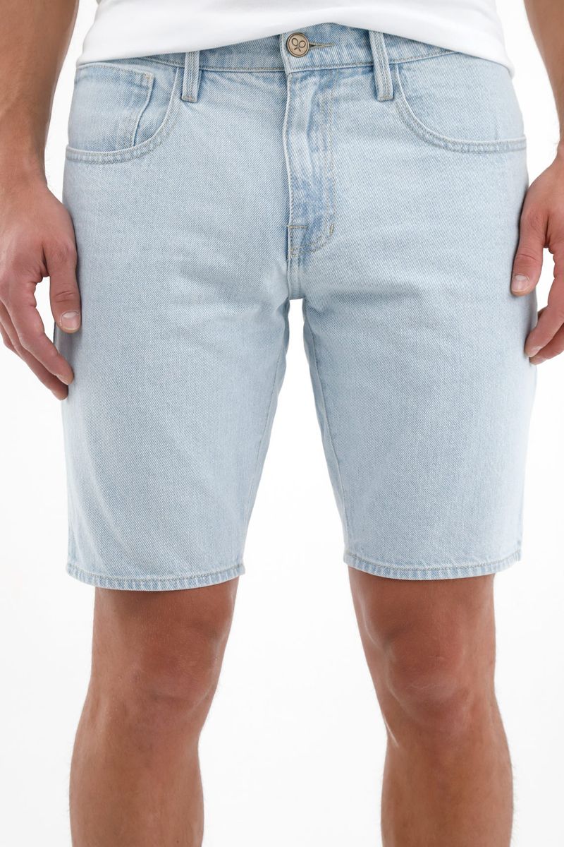 Bermuda azul para hombre