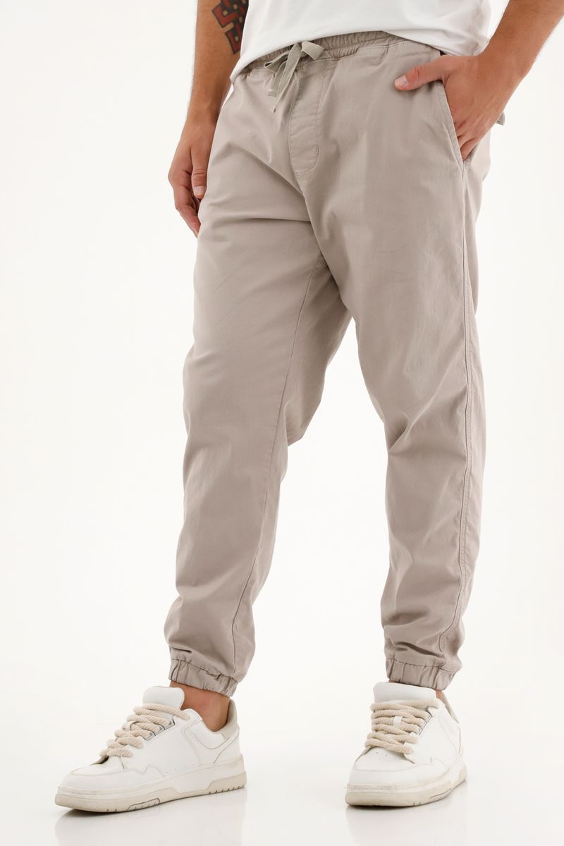 Pantalón tipo jogger con pretina elástica para hombre